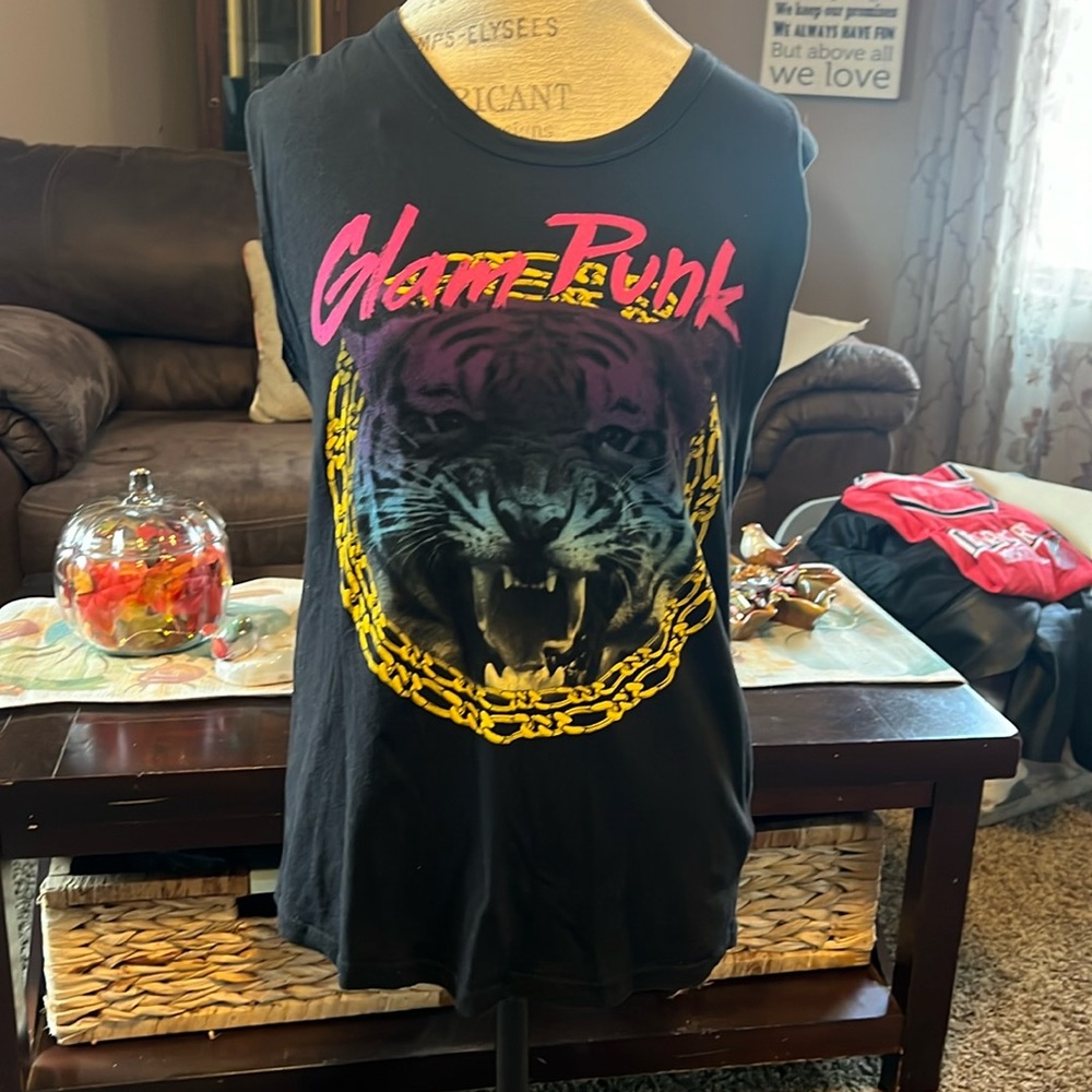GLAM PUNK TIGER TANK TOP